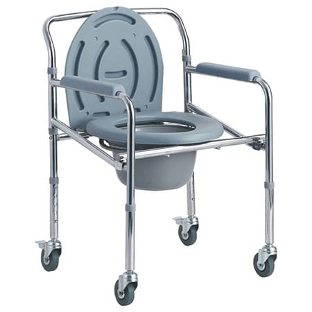 Commode Chair with Wheels