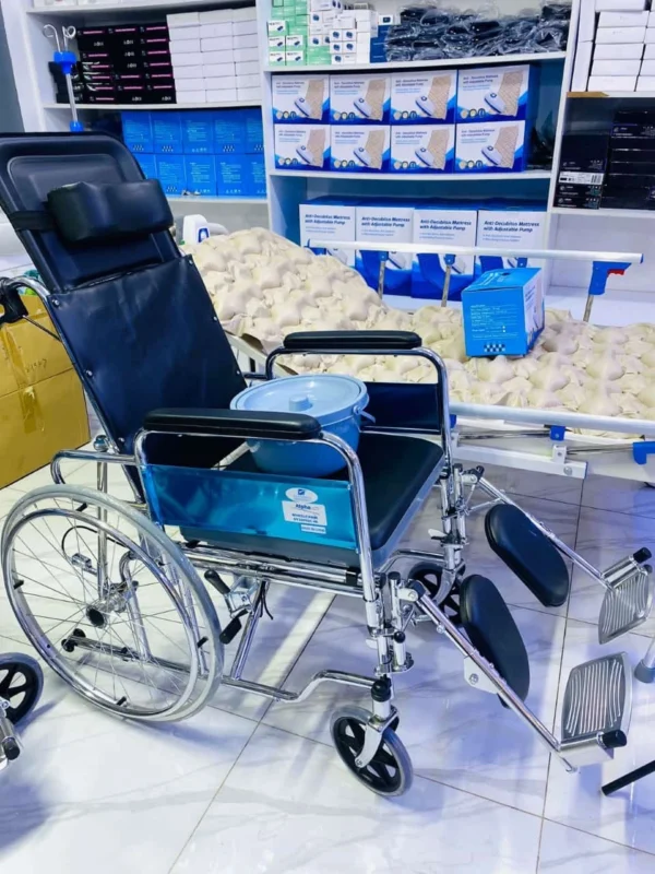 Reclining Commode Wheelchair 2
